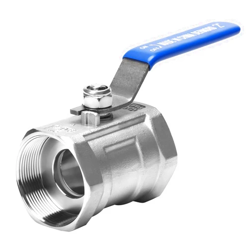 DERNORD Stainless Steel Ball Valve 1PC Type 2 Inch NPT Standard Port for Water, Oil, and Gas (2 Inch Ball Valve)