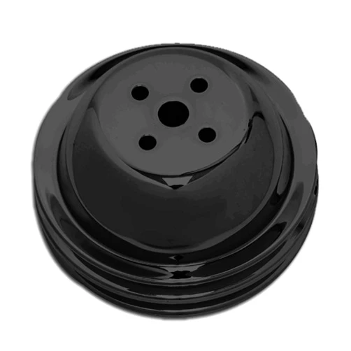 Cobra-Tek Cobra Tek- CBK-HZ-9815-PBK - Fits 1955-21 Chevy BB Big Block Black Steel Water Pump Pulley 2 Groove (Short) Fits Following Engines: 427, 454, 402,396.