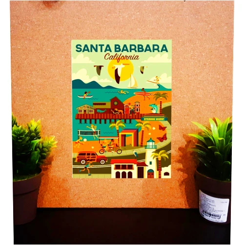 Handmade California State USA America Fridge Magnet SET 1 Art Souvenir Gift Vintage Retro 2x3