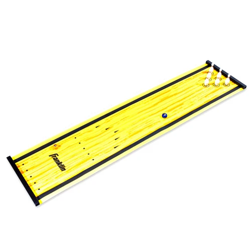 Franklin Sports Shuffleboard Table Game Mats – Tabletop Shuffleboard Mats and Pushers – Indoor Shuffleboard Games