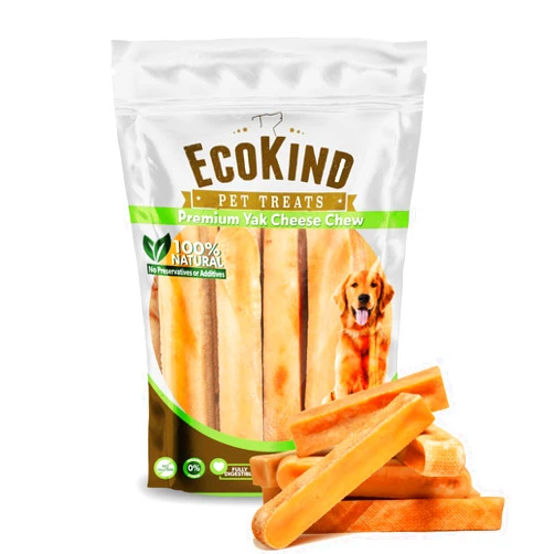 EcoKind Pet Treats EcoKind Himalayan Yak Cheese Dog Chew | All Natural Premium Dog Treats, Healthy & Safe for Dogs, Long Lasting, Treats for Dogs, Easily Digestible, for All Breeds & Sizes (Large, 4-Pack)