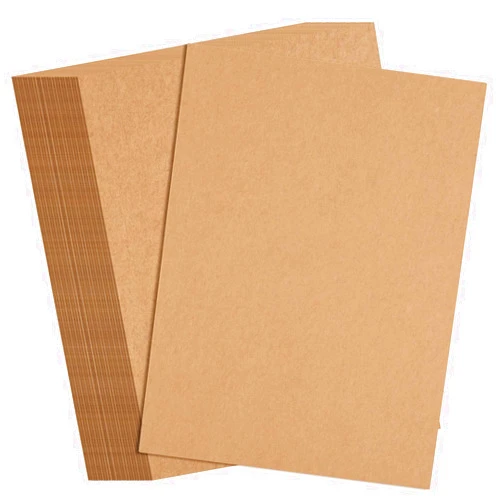 FEPITO 100 Sheets Kraft Paper Brown Kraft Printer Paper 8.5 x 11 Inches Letter Size Craft Paper for Printing Labels Crafts Wedding Invitations