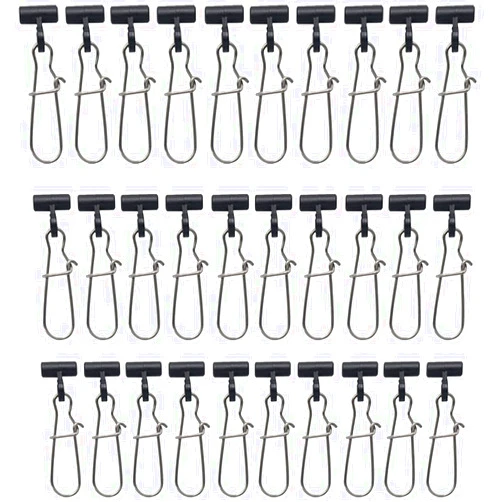 SWENSENLin 30 Pcs Fishing Sinker Sliders Stainless Weight Sliders Fishing Tackle Braided Line Heavy Duty Sinker Slide for Fishing