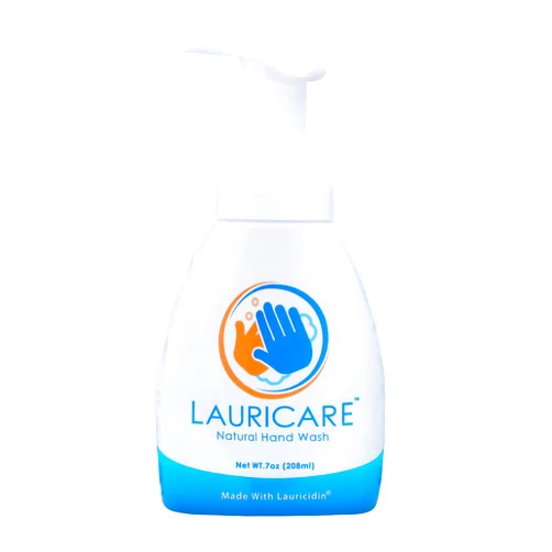 Lauricare Naturals - Plant-Based Foaming Hand Wash with Pump Dispenser, Moisturizing Foam Hand Wash, All Natural, Alcohol-Free, Triclosan-Free, Citrus Scent, 7 fl oz