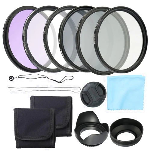 Docooler Professional Camera UV CPL FLD Lens Filter Kit and Altura Photo ND Neutral Density Filter Set Photography Accessories 58 mm