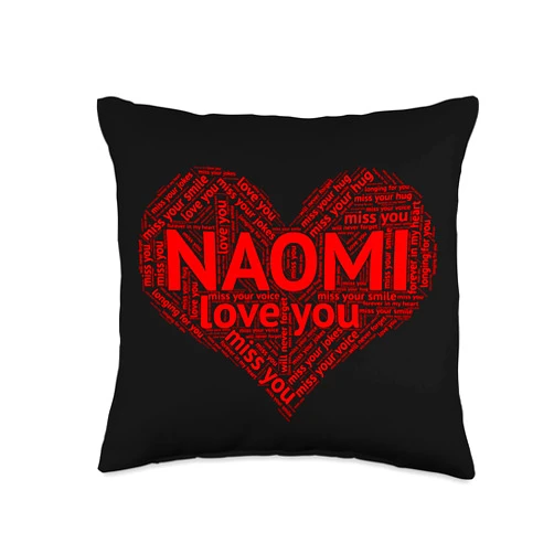 In My Heart Forever by The LACOCA Shop Because I Miss You, Remember Me Love Gift, Naomi Throw Pillow, 16x16, Multicolor