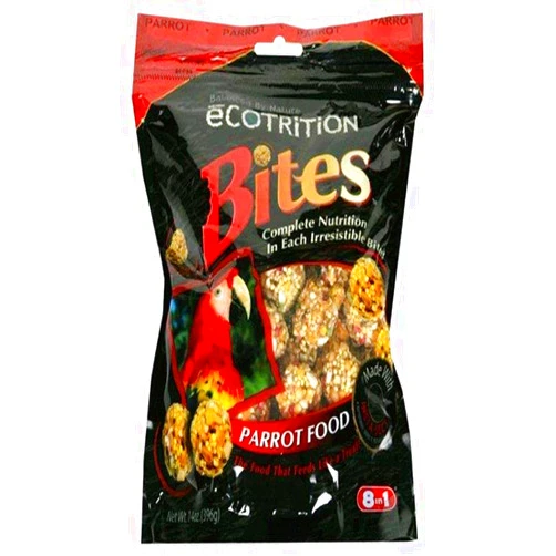 Eight In One (8 In 1) 8 In 1 Ecotrition Parrot Bites (Pouch), 14-Ounce