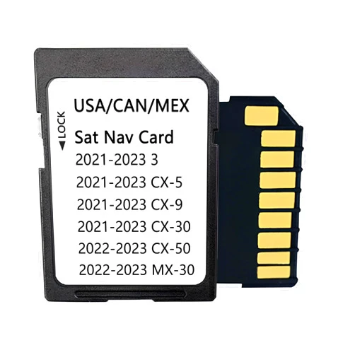 Swyran Latest Map Navigation SD Card TD2K-66-EZ1 Compatible with 2021-2023 3 / CX-5 / CX-9 / CX-30, 2023-2024 CX-50, 2022-2023 MX-30, USA/Canada/Mexico Maps