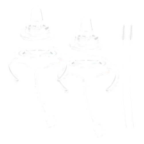 ROPOSY Sippy Cup Soft Spout Conversion Kit for Philips Avent Natural Baby Bottle, Bottle Handles and Weighted Straw （2 Pack）