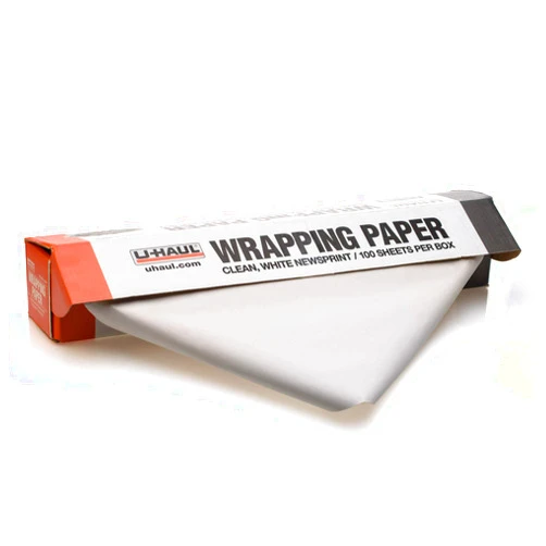 U-Haul Newsprint Packing Paper For Moving and Shipping - 100 sheets - 5 lbs. - 24” x 30” Sheets
