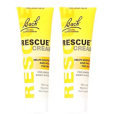 Bach Flower Essences Rescue Remedy Cream, 30 Gram, 2 Count