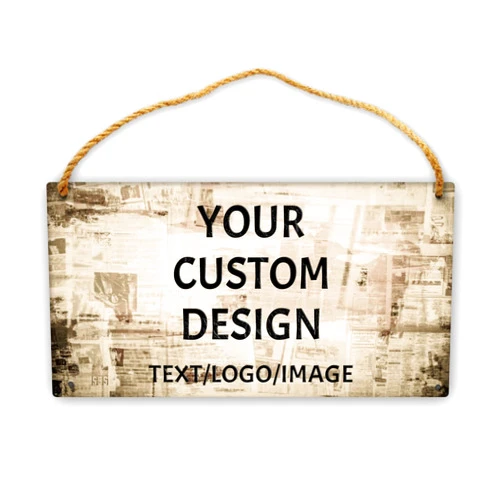 Giabmiag Personalized Custom Wood Signs, Customized Wooden Board Decoration Farmhouse Plank Decor, Custom Family Sign, Name Date, Custom Rustic Sign for Home, Kitchen, Wall Art（Wood Sign-2)