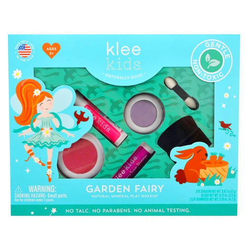 Klee Naturals Luna Star Naturals Klee Kids 4 PC Makeup Up Kits with Compacts (Garden Fairy)