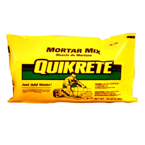 QUIKRETE Construction Grade Mortar Mix of Masonry Cement and Graded Sand for Laying Brick, Concrete Units, and Stone, 10 Pounds
