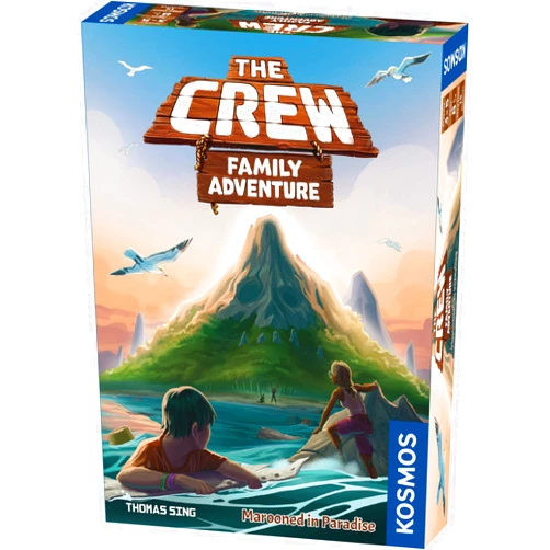 Thames & Kosmos The Crew: Family Adventure - Marooned in Paradise: The Crew - Family Adventure Cooperative Card Game | Family Game Night | Ages 8 & UP | 2-5 Players | 15 Minute Playtime