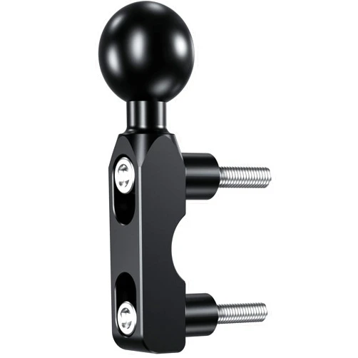 BRCOVAN Aluminum Alloy Mount Base with 1'' TPU Ball for Motorcycle Brake/Clutch Reservoir Compatible with RAM Mounts B Size 1'' Ball Double Socket Arm & Bike Motorcycle Phone Holder