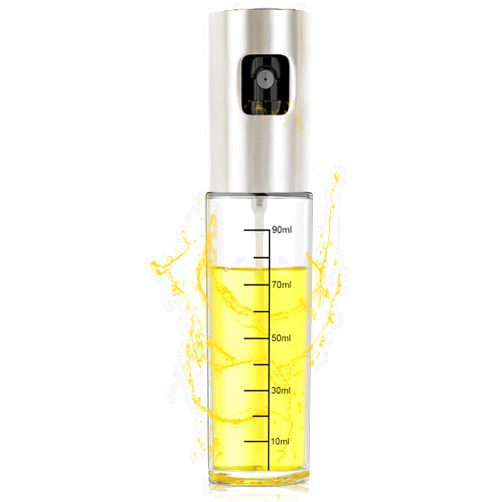Minxuanyang Cooking Olive Oil Spray Bottle, 100ml Oil Dispenser Mister Container for Kitchen, BBQ, Baking, Roasitng, Grilling and Frying
