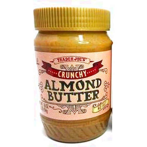 TJ's Trader Joe's Crunchy Unsalted Almond Butter 16 oz