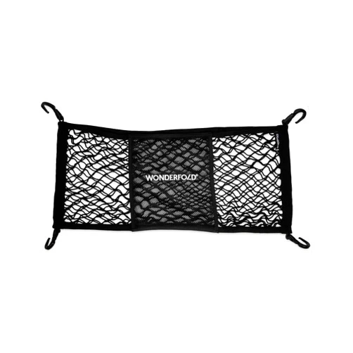 WONDERFOLD Heavy Duty Stroller Wagon Cargo Net for Extra Storage Space with Super Stretchable Netting & Large Storage Capacity (Fits W2 & W4 Wagons Only), Black