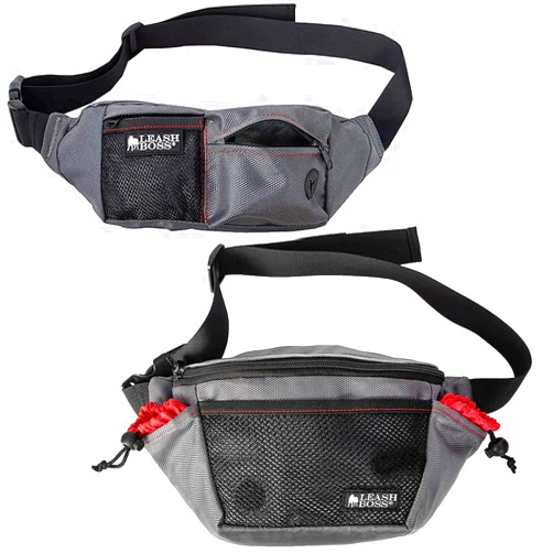 Leash Boss PackUp Pouch and Trainer Pack - Dog Walking and Training Fanny Packs with Poop Bag Dispensers