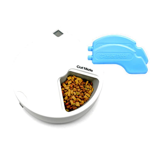 Cat Mate C500 - 5 Meal Digital Automatic Feeder with Ice Packs for Cats and Small Dogs