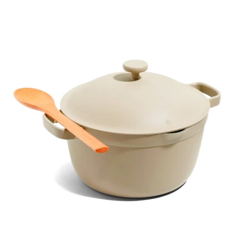 Our Place Perfect Pot - 5.5 Qt. Nonstick Ceramic Sauce Pan with Lid | Versatile Cookware for Stovetop and Oven | Steam, Bake, Braise, Roast | PTFE and PFOA-Free | Toxin-Free, Easy to Clean | Steam