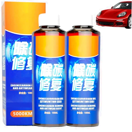 BROIEEN Engine Carbon Removal Repair Agent,Highly Effective Engine Anti-Wear Protectant,Noise Reduction And Anti-Shaking, 100ml Carbon Removal And Repair Oil For Car (2pcs)