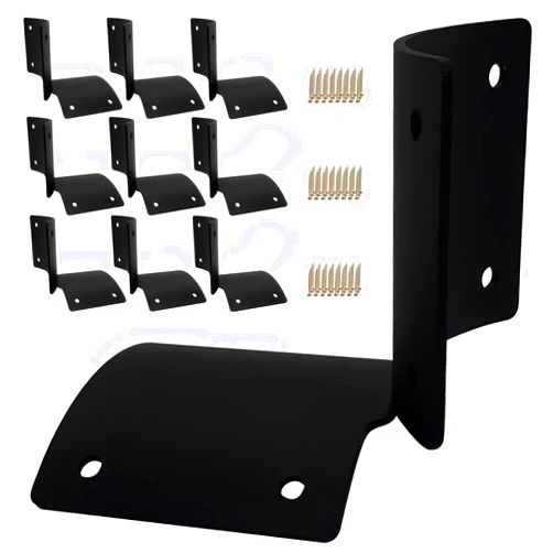 AINTXT Round Post Fence Brackets - Supply - Online Brackets Round Rail Fence Brackets 10pcs