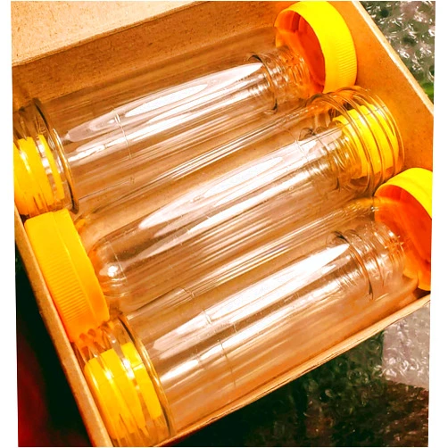 1UA Bottle Extra Large Preform 3x6.75oz and Regular 3x1.5oz (6pcs) Baby Soda Test Tubes Rugged Clear Plastic Geocache Waterproof Storage Science Experiment Container Electronics GPS Housing Unit IoT