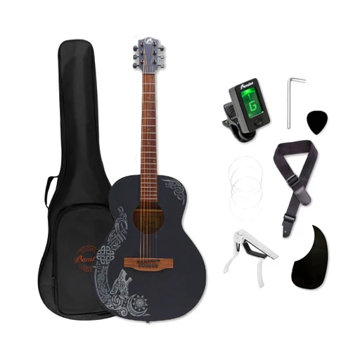 Bamboo Acoustic Electric Guitar Travel 38