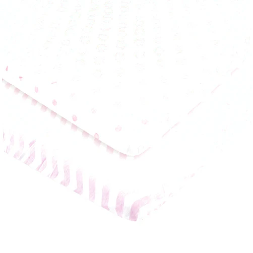 Luvable Friends Unisex Baby Fitted Playard Sheet, Pink Chevron Dot, One Size