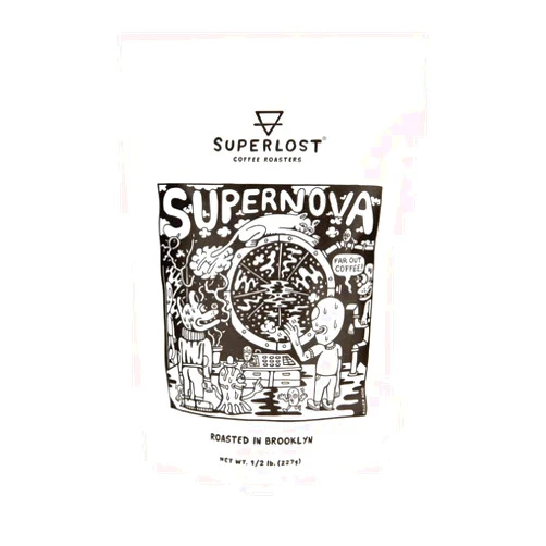 Superlost Coffee Superlost Supernova Espresso, Dark Roast, Ground for Drip Brewers, Bold Chocolatey Morning Energy Boost