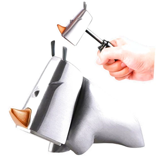 IThinking Rhino Animal Shaped Small Hammer for DIY - Home & Office – Stylish and Functional Multi-Tool Mini Hammer – Compact, Durable and Portable - Silver