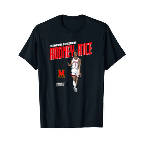 NIL Maryland Rodney Rice NCAA Final Four 2025 Men’s Basketball T-Shirt