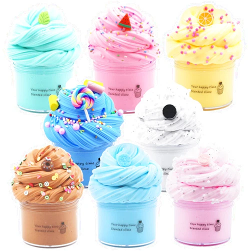Hootoysforu 8 Pack Butter Slime Kit for Girls,Party Favors Stretchy and Non-Sticky, Stress Relief Toy for Boys,Soft DIY Slime for Kids