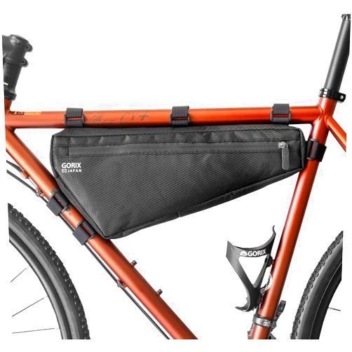 GORIX Bike Triangle Bag Frame Bag Top Tube Bag 3L Waterproof Cycling Road Mountain Bicycle (GX-FB WEB)