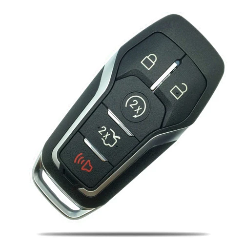 TALKMOON Key Fob Shell Case Replacement for Ford F150 Fusion Explorer Mustang Lincoln MKZ MKC 5 Button Keyless Entry Remote Control Car Key Fob Cover