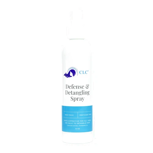 Kapow! 8oz Lice Defense & Detangling Spray, Easy Combing Lice Treatment Hair Detangler Spray for Kids and Women, Peppermint Oil Detangler Spray for Curly Hair, Wet or Dry Hair, Travel Size Detangler