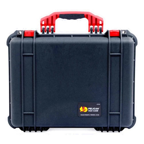 Pelican New Pelican Black & Red 1520 case. with Foam.