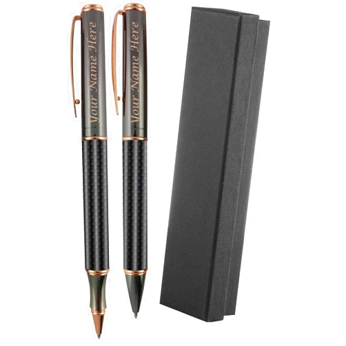 SyPen Christmas Gift Thank You Elegant Luxury Pens, Fancy Gift Pens for Your Boss Coworker Wife Husband Dad Mom Doctor, Roller & Ballpoint Pen Set - Twist Action Metal Rollerball - Gift Box Included