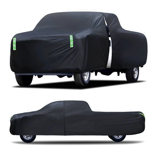 Qualencey Truck Car Cover Waterproof All Weather Full Outdoor Pickup Truck Cover Rain UV Protection, Size T5 Universal Fit for Chevy Silverado Dodge Ram 1500 Ford F-250 F-350.(Fit Truck Length 251 to 266 inch)
