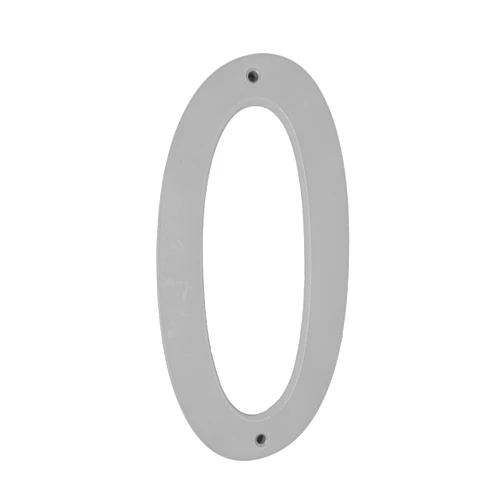 Maya Superior 6 Inch Gray House Numbers Home Address Street Numbers for Outdoor Indoor Exterior Building Apartment Yard Plastic, UV Resistant Number 0-9 Letter A-C (0)