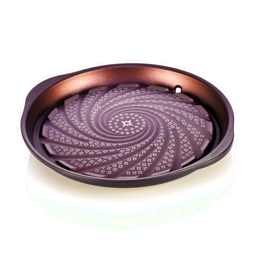 TECHEF - Stovetop Korean BBQ Non-Stick Grill Pan, Made in Korea (Purple)
