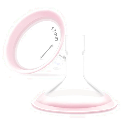 Maymom 17mm Maymom MyFit Shields, Pano Series; Compatible with Medela Breast Pump- PersonalFit, Freestyle, Harmony, Maxi, Freestyle Flex Connector; Connect to Maymom Widemouth/Narrow Connector, 2pcs