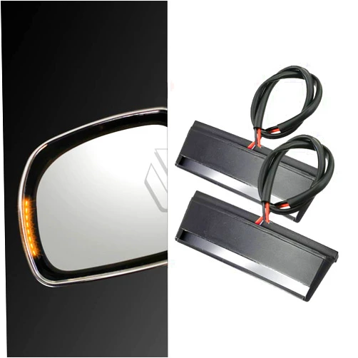 HOMTRU Motorcycle Turn Signal LED Side Mirror Lights Case for Honda GOLDWING GL1800 2001-2017