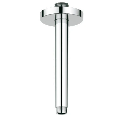 Grohe 27217000 Rainshower 6 In. Ceiling Shower Arm, Starlight Chrome, .5