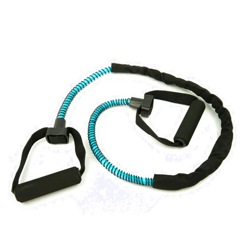 Aeromat Elite EX-Cord Fitness Tube, Foam Grip, Medium, Light Blue