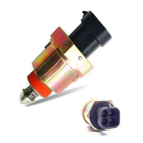 Fiknonk 1 PC Idle Air Control Valve, Automotive Fuel Injection 4-Pin Idle Motor Replacement, OEM #17089062 AC102 17111281, Compatible with Cadillac Chevrolet GMC (Multicolored)