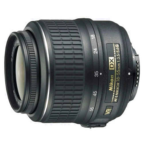Nikon 18-55mm f/3.5-5.6G AF-S DX VR Nikkor Zoom Lens - White Box (New) (Bulk Packaging)
