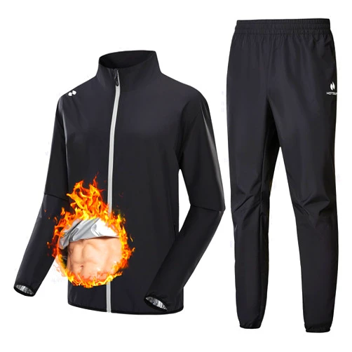 HOTSUIT Sauna Suit for Men Boxing Sweat Suit Non Rip Workout Gym Exercise Sauna Jacket Pant Weight Loss